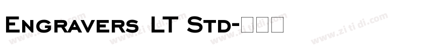 Engravers LT Std字体转换